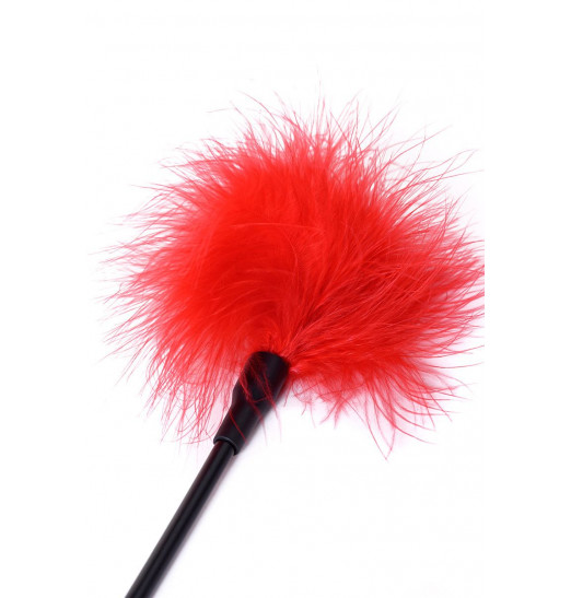 Щекоталка с красным пушком на конце - 41,5 см. Щекоталка с красным пушком на конце - 41,5 см.