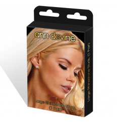 Серьги-гвоздики с кристаллами