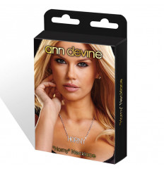 Серебристая цепочка с подвеской HORNY