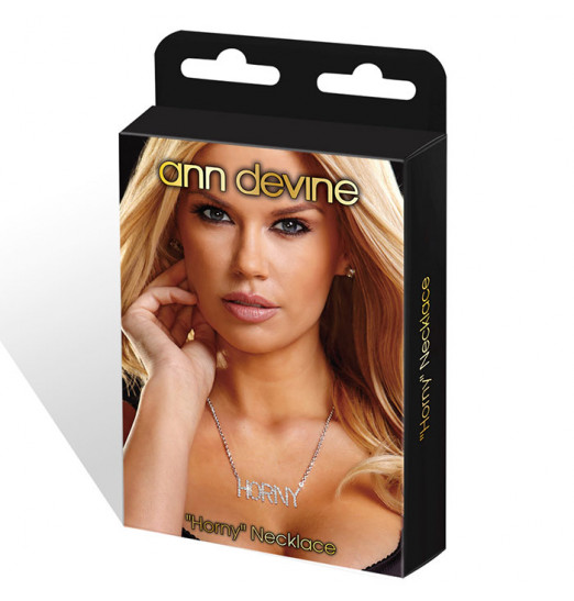 Серебристая цепочка с подвеской HORNY