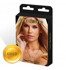 Золотистая цепочка с подвеской SEXY Золотистая цепочка с подвеской SEXY