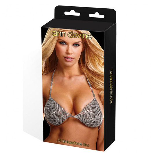 Бюстгальтер из серебристых кристаллов All Rhinestone Bra Бюстгальтер из серебристых кристаллов All Rhinestone Bra
