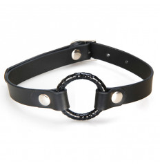 Чёрный кляп с кольцом Чёрный кляп с кольцом