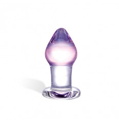 Классическая анальная пробка Amethyst Rain Small - 8 см.