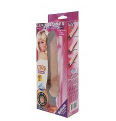 Рельефный реалистичный вибратор - 16,5 см.