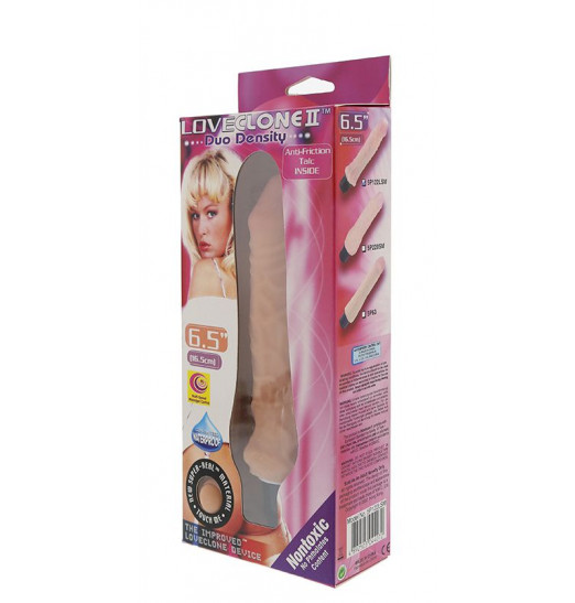 Рельефный реалистичный вибратор - 16,5 см.