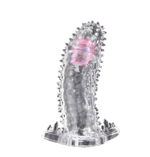 Насадка-удлинитель с пупырышками, усиками и вибропулькой