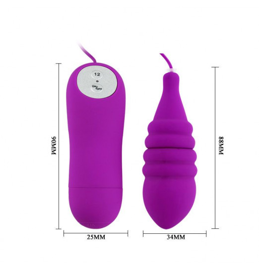 Вибропуля Pleasure Shell с рёбрышками и выносным пультом управления Вибропуля Pleasure Shell с рёбрышками и выносным пультом управления