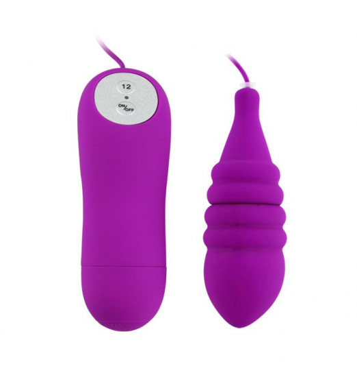 Вибропуля Pleasure Shell с рёбрышками и выносным пультом управления Вибропуля Pleasure Shell с рёбрышками и выносным пультом управления