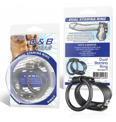 Двойное кольцо выносливости на пенис DUAL STAMINA RING