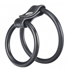 Двойное эрекционное кольцо на пенис и мошонку