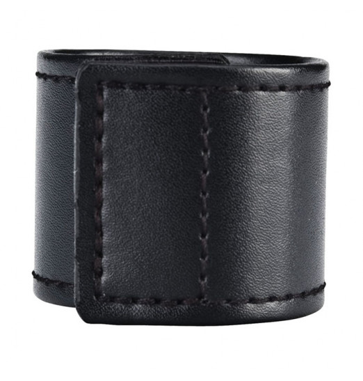 Хомут-утяжка для мошонки из искусственной кожи на липучке VELCRO BALL STRETCHER- 4 см.