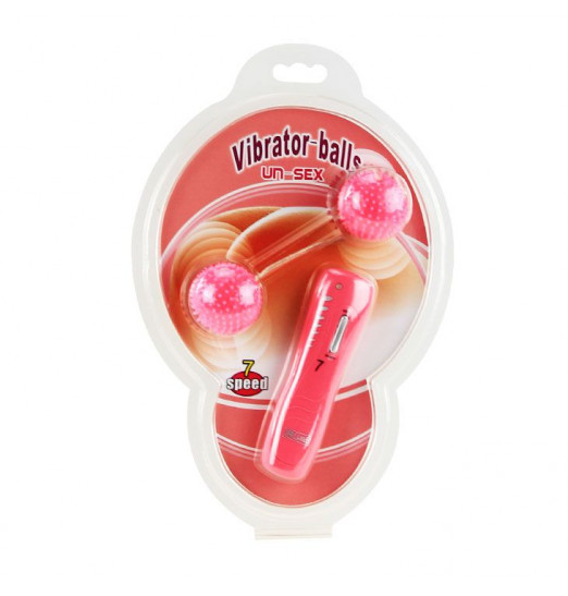 Вибрирующие вагинальные шарики розового цвета