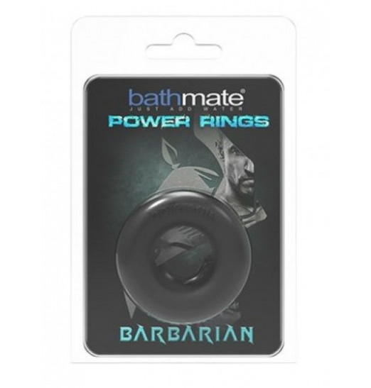 Чёрное эрекционное кольцо Barbarian