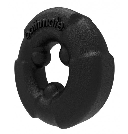 Чёрное эрекционное кольцо Gladiator