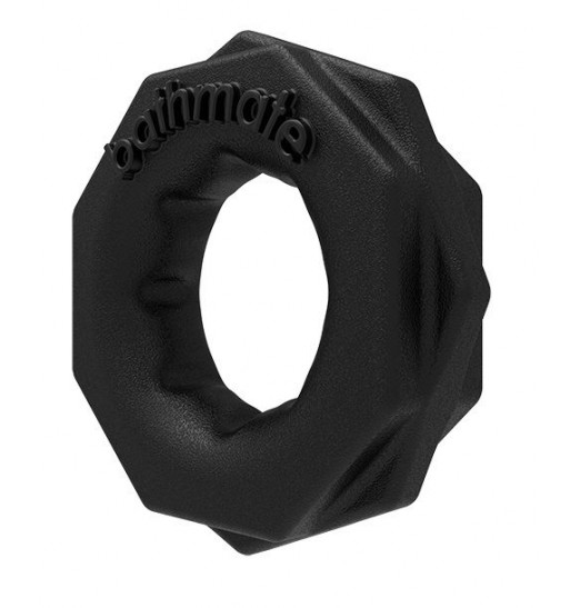 Чёрное эрекционное кольцо Spartan