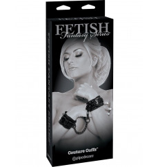 Чёрные наручники COUTURE CUFFS
