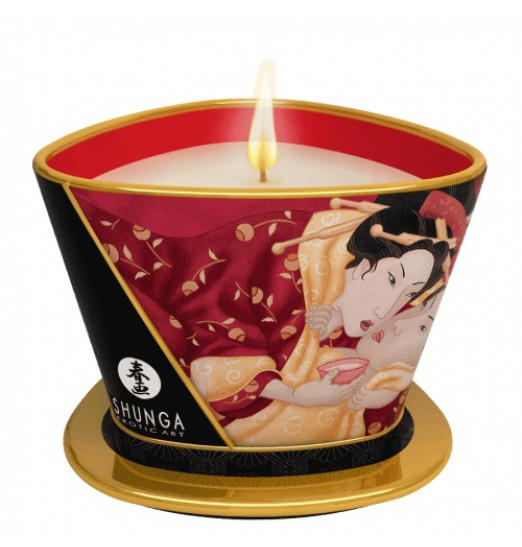 Массажная свеча Sparkling Strawberry Wine с ароматом клубничного вина - 170 мл. Массажная свеча Sparkling Strawberry Wine с ароматом клубничного вина - 170 мл.