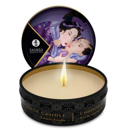 Массажная свеча Exotic Fruits с ароматом экзотических фруктов - 30 мл.