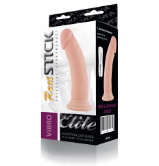 Телесный вибромассажёр на присоске - 18 см.