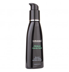 Лубрикант со вкусом сахарного яблока Wicked Aqua Candy Apple - 120 мл. Лубрикант со вкусом сахарного яблока Wicked Aqua Candy Apple - 120 мл.