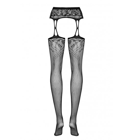 Чулочки с поясом и цветочным рисунком