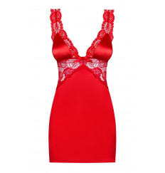 Атласная сорочка с кружевной отделкой Secred