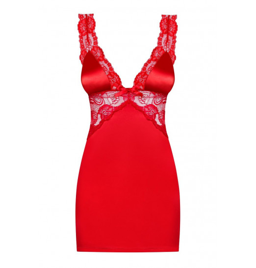 Атласная сорочка с кружевной отделкой Secred Атласная сорочка с кружевной отделкой Secred