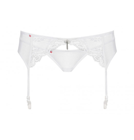 Кружевной пояс для чулок Charms с украшением из сверкающих кристаллов