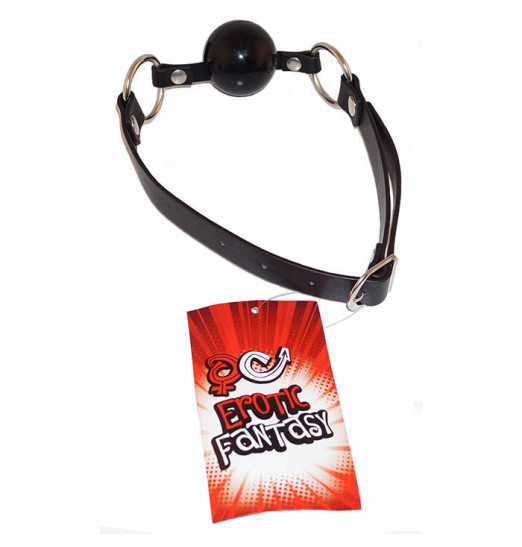 Силиконовый черный кляп-шарик на ремне Black Ballgag Силиконовый черный кляп-шарик на ремне Black Ballgag