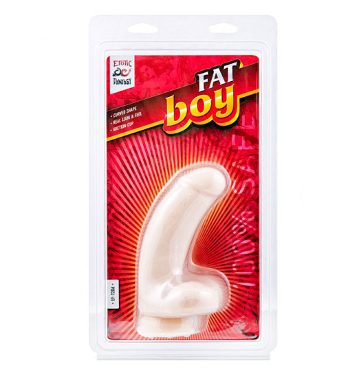 Изогнутый дилдо Fat Boy - 17 см.