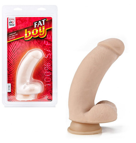 Изогнутый дилдо Fat Boy - 17 см.