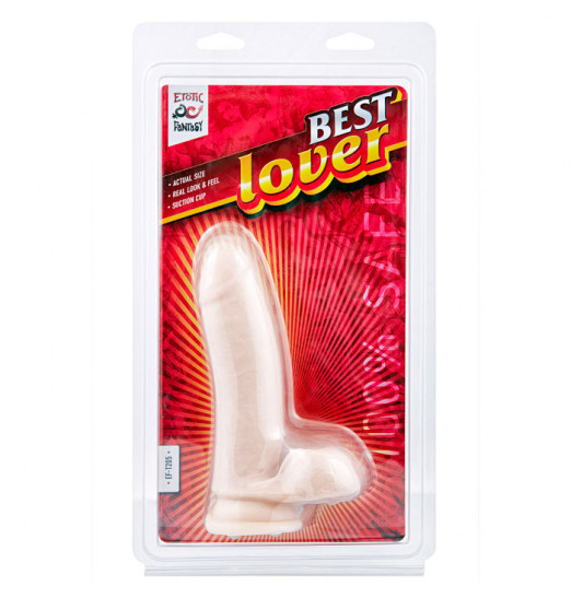 Фаллоимитатор с мошонкой Best Lover - 16,5 см.