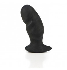 Средняя мягкая анальная пробка Ass Training Black - 11 см.
