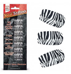 Набор лаковых полосок для ногтей Зебра Nail Foil