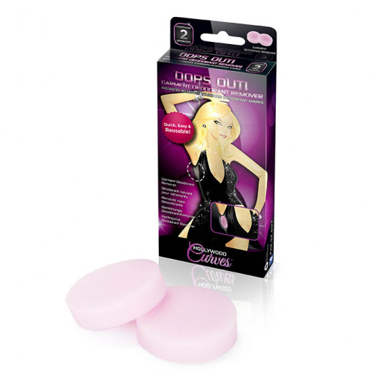 Губки для удаления белых пятен от дезодоранта GARMENT DEODORANT REMOVER - 2 шт.