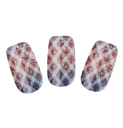 Набор лаковых полосок для ногтей Блестящий градиент Nail Foil