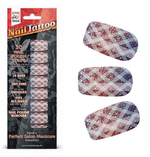 Набор лаковых полосок для ногтей Блестящий градиент Nail Foil