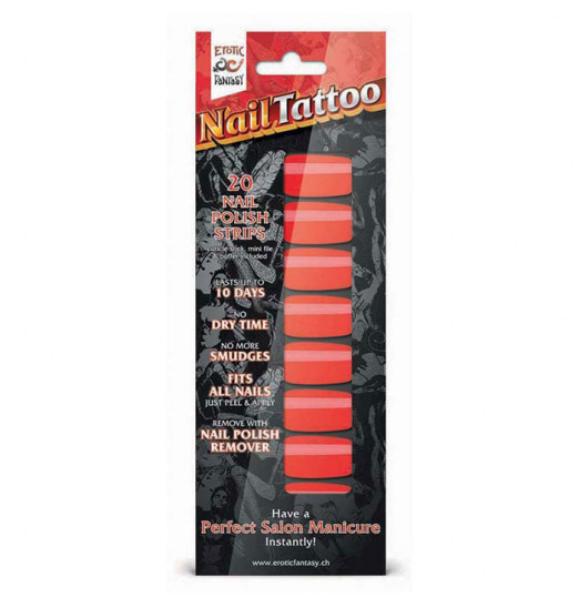 Набор лаковых полосок для ногтей Красный шик Nail Foil