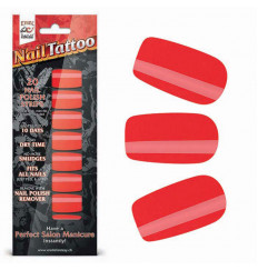 Набор лаковых полосок для ногтей Красный шик Nail Foil