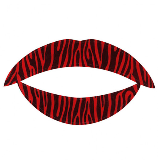 Lip Tattoo Тигровый красный