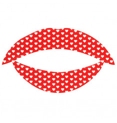 Lip Tattoo Белое сердце