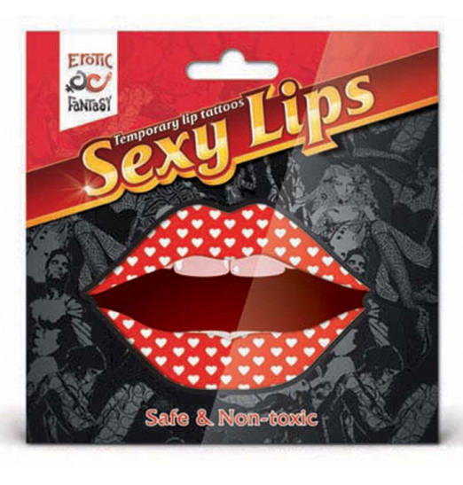 Lip Tattoo Белое сердце Lip Tattoo Белое сердце