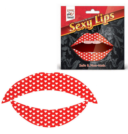 Lip Tattoo Белое сердце Lip Tattoo Белое сердце