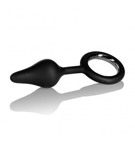 Чёрная анальная пробка Booty Call Booty Tickler - 9,5 см.