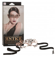 Золотистая маска из никеля с имитацией кристаллов Entice Mystique Mask