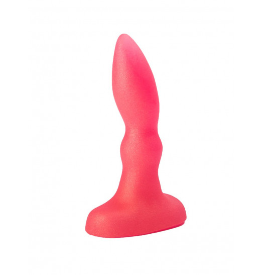 Розовая гелевая пробочка с каплевидным кончиком - 10 см. Розовая гелевая пробочка с каплевидным кончиком - 10 см.