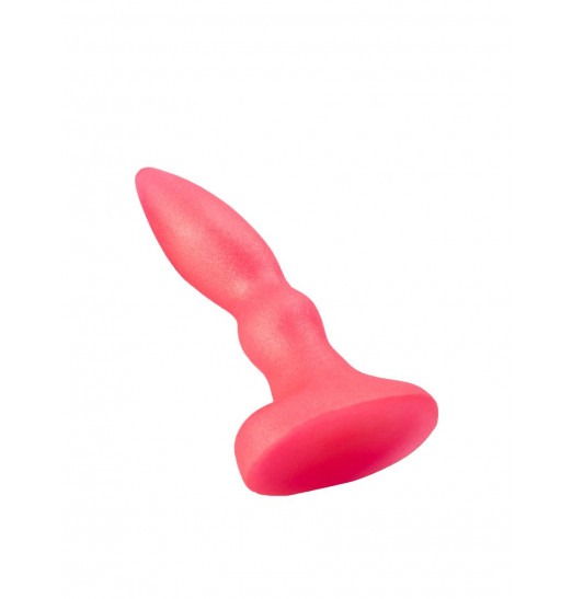 Розовая гелевая пробочка с каплевидным кончиком - 10 см. Розовая гелевая пробочка с каплевидным кончиком - 10 см.