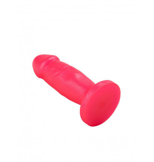 Розовый анальный фаллос - 12 см.