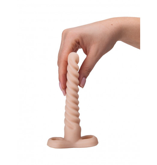 Спиралевидный телесный плаг - 15 см.